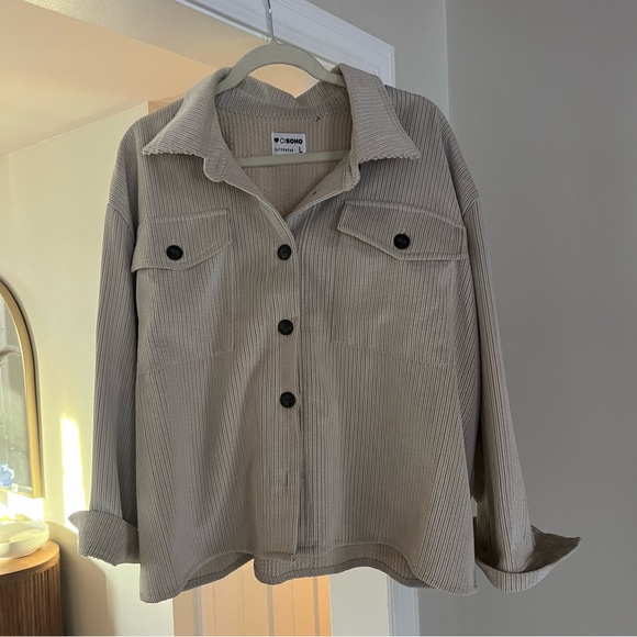 Corduroy Jacket, Vintage Inspired, Women’s Large, Beige - Picture 6 of 6